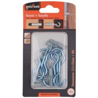 Trade Shop - 8er-Set Schrauben Hakenschraube 3,2x55 mm + Flügeldübel M6 90738 - von TRADE SHOP TRAESIO