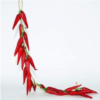 Trade Shop - schnur 2 stück knoblauch zwiebel chili pfeffer zitronen pfirsich äpfel dekorationen - von TRADE SHOP TRAESIO