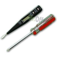 Trade Shop Traesio - Trade Shop - schraubendreher-satz + digitaler phasenprüfer lcd-display spannungsprüfer 220V - von TRADE SHOP TRAESIO