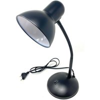 Trade Shop Traesio - Trade Shop - schreibtischlampe mit flexibler arm-tischleuchte für schlafzimmerfarbe - Schwarz von TRADE SHOP TRAESIO