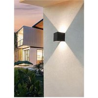 Trade Shop Traesio - Trade Shop - schwarze wandlampe 22 watt für den aussenbereich doppelte lichtausstrahlung IP65 ES66 - Trade Shop Traesio - Trade Shop - schwarze wandlampe 22 watt für den aussenbereich doppelte lichtausstrahlung IP65 ES66 - von TRADE SHOP TRAESIO