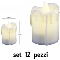 Trade Shop Traesio - Trade Shop - set 12 pz candele led lumini mit batteria luce decoration tealight - Trade Shop Traesio - Trade Shop - set 12 pz candele led lumini mit batteria luce decoration tealight - von TRADE SHOP TRAESIO