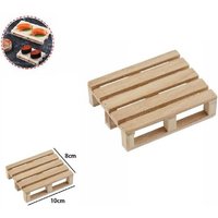 Trade Shop Traesio - Trade Shop - set 2 stück mini holzpaletten tablett teller untersetzer 10X8CM 74031A - Trade Shop Traesio - Trade Shop - set 2 stück mini holzpaletten tablett teller untersetzer 10X8CM 74031A - von TRADE SHOP TRAESIO