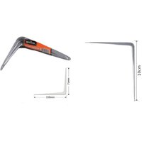 Trade Shop Traesio - Trade Shop - set 2ST regalträger dreieck metall regalträger 10CM grau 91260 - Trade Shop Traesio - Trade Shop - set 2ST regalträger dreieck metall regalträger 10CM grau 91260 - von TRADE SHOP TRAESIO