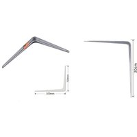 Trade Shop Traesio - Trade Shop - set 2ST regalträger dreieck metall regalträger 30CM grau 91265 - Trade Shop Traesio - Trade Shop - set 2ST regalträger dreieck metall regalträger 30CM grau 91265 - von TRADE SHOP TRAESIO