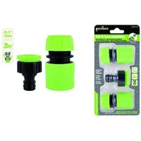 Trade Shop Traesio - Trade Shop - set 3-TEILIGE kupplung schnellanschlussadapter 1/2' gartenschlauch 97767 - von TRADE SHOP TRAESIO