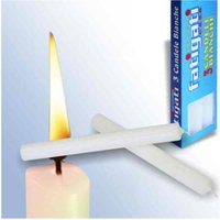 Trade Shop Traesio - Trade Shop - set 3 stear candele candela votiva in cera bianche lunghe 18X2CM decorationen - Trade Shop Traesio - Trade Shop - set 3 stear candele candela votiva in cera bianche lunghe 18X2CM decorationen - von TRADE SHOP TRAESIO