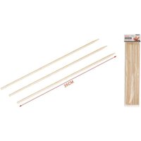 Trade Shop Traesio - Trade Shop - set 36 stück bambusholzspiesse 5,0 x 35 cm für obst vorspeisen fleisch 5404246 - von TRADE SHOP TRAESIO