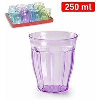 Trade Shop Traesio - Trade Shop - set mit 6 gläsern, farbigem kunststoff, wasserglas 250 ml 11385 - von TRADE SHOP TRAESIO