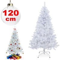 Trade Shop Traesio - Trade Shop - synthetischer weihnachtsbaum 120 cm schneewittchen dekoration für zuhause, schule, büro - von TRADE SHOP TRAESIO
