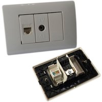 Trade Shop - placca placchetta 3 full posten 1 presa tv 1 presa ethernet RJ45 incasso 503 - Trade Shop - placca placchetta 3 full posten 1 presa tv 1 presa ethernet RJ45 incasso 503 - von TRADE SHOP TRAESIO