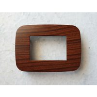 Trade Shop Traesio - Trade Shop - platte platte platten kompatibel für axolute bticino serie farbige löcher - Dunkles Holz von TRADE SHOP TRAESIO