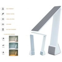 Trade Shop Traesio - Trade Shop - tischlampe 15 led 4W faltlicht weiss neutral gelb U12B - von TRADE SHOP TRAESIO