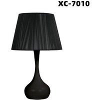 Trade Shop Traesio - Trade Shop - Tischlampe Schreibtisch mit schwarzem Kugelfuß E27 modernes Design XC-7010 - von TRADE SHOP TRAESIO