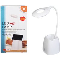 Trade Shop Traesio - Trade Shop - lampada by tavolo scrivania mit 16 led collo flessibile und girevo - von TRADE SHOP TRAESIO