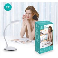 Trade Shop Traesio - Trade Shop - tischleuchte flexibel wiederaufladbar touch-taste 5W 3 lichtintensitäten TX-9085 - von TRADE SHOP TRAESIO