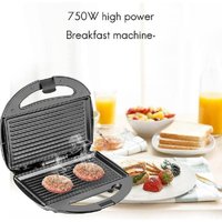 Trade Shop Traesio - Trade Shop - toaster grill sandwich toaster grillplatte 750W Q-HB001 - von TRADE SHOP TRAESIO