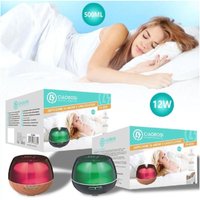 Trade Shop Traesio - Trade Shop - ultraschall-aroma-diffusor-luftbefeuchter 500ML 12W aromatherapie 7 farben TX-8361 - von TRADE SHOP TRAESIO