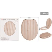 Trade Shop - universal-wc-sitz aus bedrucktem mdf-holz, verstellbare scharniere 46 x 36 cm 55898 - -3,5 - von TRADE SHOP TRAESIO