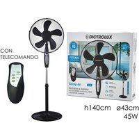 Trade Shop - ventilatoren mit 5 pale mit telecomando h 140 cm ø 43 cm 45 watt - Trade Shop - ventilatoren mit 5 pale mit telecomando h 140 cm ø 43 cm 45 watt - von TRADE SHOP TRAESIO