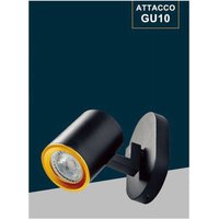 Trade Shop Traesio - Trade Shop - verstellbare deckenleuchte wandleuchte GU10 weiss schwarz TH8801 - Schwarz von TRADE SHOP TRAESIO