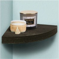 Trade Shop Traesio - Trade Shop - wandregal eckregal holz mdf wenghe 24 x 4 cm - Trade Shop Traesio - Trade Shop - wandregal eckregal holz mdf wenghe 24 x 4 cm - von TRADE SHOP TRAESIO