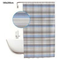 Trade Shop Traesio - Trade Shop - wasserdichter anti-schimmel duschvorhang 180X200CM mit ringen horizontale streifen 59523 - Trade Shop Traesio - Trade Shop - wasserdichter anti-schimmel duschvorhang 180X200CM mit ringen horizontale streifen 59523 - von TRADE SHOP TRAESIO