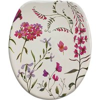 Trade Shop - wc-sitz wc badezimmer mdf universal stahl scharniere weiss blumen 59123 - -3,5 - von TRADE SHOP TRAESIO