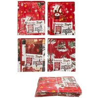 Trade Shop Traesio - Trade Shop - weihnachts tischdecke kunststoffbeschichtet schmutzabweisend verschiedene phantasien mis. 120160 - von TRADE SHOP TRAESIO