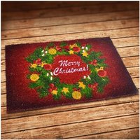 Trade Shop Traesio - Trade Shop - weihnachtsfussmatte teppichdekoration mit girlande 40X60 cm weihnachtsdekorationen - Trade Shop Traesio - Trade Shop - weihnachtsfussmatte teppichdekoration mit girlande 40X60 cm weihnachtsdekorationen - von TRADE SHOP TRAESIO