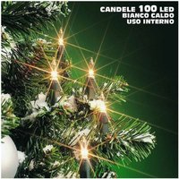 Trade Shop Traesio - Trade Shop - weihnachtskerzenkette 100 warmweisse leds 942CM für den innenbereich weihnachtsdekoration - von TRADE SHOP TRAESIO
