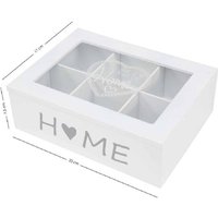 Trade Shop Traesio - Trade Shop - weisse hölzerne aufbewahrungsbox nach hause 6 fächer vitrine 219615 - Trade Shop Traesio - Trade Shop - weisse hölzerne aufbewahrungsbox nach hause 6 fächer vitrine 219615 - von TRADE SHOP TRAESIO