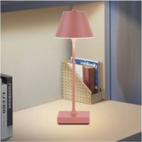 Trade Shop Traesio - Trade Shop - usb aufladbare tischlampe 10 watt 3 lichtfarben verschiedene farben D27-3C - Rosa von TRADE SHOP TRAESIO
