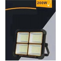 Trade Shop Traesio - Trade Shop - wiederaufladbarer projektor licht solar panel 200W usb power bank IP65 S18B-200W - von TRADE SHOP TRAESIO