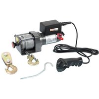 Trade Shop - windenwinde 12V stahlseil fernbedienung max 1134KG MOD.PE12V-2500 - von TRADE SHOP TRAESIO