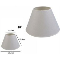 Klassischer zylinderförmiger konischer lampenschirm ersatz für lampe und wandleuchte in tnt stoff -10-Weiß - Weiß von TRADE SHOP TRAESIO