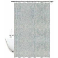 Trade Shop - WASSERDICHTER ANTI-SCHIMMEL-DUSCHVORHANG 180 X 240CM MIT RINGEN BADEZIMMER WEISS 2D 52132 - von TRADE SHOP TRAESIO