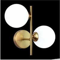 Trade Shop - Wandleuchte Bronze Metall Wandleuchte mit 2 Kugeln G9 IP20 AQ42 - von TRADE SHOP TRAESIO