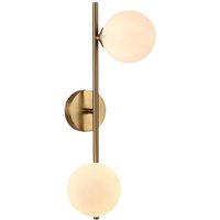 Trade Shop - Wandleuchte minimale Bronze-Metallstruktur mit G9-Anschluss 2 -akkugeln AQ41 - von TRADE SHOP TRAESIO