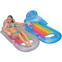 Trade Shop Traesio - Trade Shop - aufblasbarer liegestuhl relax meer pool matratze mit becherhalter 2 farben - von TRADE SHOP TRAESIO