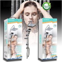 Trade Shop - badezimmer-set säulendusche chrom schiebehahn duschkopf TX-8203 - von TRADE SHOP TRAESIO