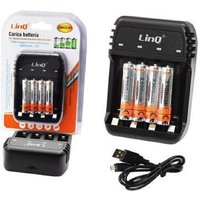 Trade Shop Traesio - Trade Shop - batterieladegerät aa aaa ZN422-A7 + 4 mini-batterien 2300MAH - von TRADE SHOP TRAESIO