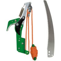 Trade Shop - Gartenschere, rostfreie Klinge, Schere, 350 mm, Säge, Schnittjalousie, 3,5 m Seil - Trade Shop - Gartenschere, rostfreie Klinge, Schere, 350 mm, Säge, Schnittjalousie, 3,5 m Seil - von TRADE SHOP TRAESIO