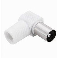 Trade Shop - SET 2 STÜCK ANTENNENANSCHLUSS-ADAPTER FÜR RECHTWINKLIGES TV-KABEL C-087 - von TRADE SHOP TRAESIO