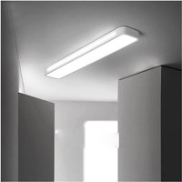 Trade Shop - LED-Deckenleuchte, 18 W, weiß, rechteckig, modernes Streifenlicht, 6500 K, 50200 - Trade Shop - LED-Deckenleuchte, 18 W, weiß, rechteckig, modernes Streifenlicht, 6500 K, 50200 - von TRADE SHOP TRAESIO