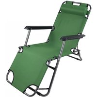 Trade Shop - Liegestuhl Grün Relaxliege Strandliege Gartenliege Klappbar 285009 - Trade Shop - Liegestuhl Grün Relaxliege Strandliege Gartenliege Klappbar 285009 - von TRADE SHOP TRAESIO