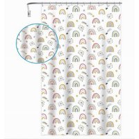 Trade Shop - DUSCHVORHANG BADEWANNE MIT 12 HAKEN RAINBOW FANTASY 240 X 200 CM PEVA 87564 - von TRADE SHOP TRAESIO
