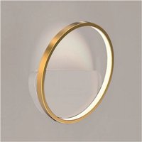 Trade Shop - LED-Wandleuchte, 14 w, goldfarben, kreisförmig, runde Lampe, modernes Design, Licht, 4000 k, 71255 - von TRADE SHOP TRAESIO