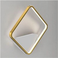 Trade Shop - led Wandleuchte 12W Quadratisch Gold Modern Minimal Lampe Licht 4000K 71279 - Trade Shop - led Wandleuchte 12W Quadratisch Gold Modern Minimal Lampe Licht 4000K 71279 - von TRADE SHOP TRAESIO