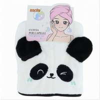 Trade Shop - haarkappe, saugfähig, handtuch, shampoo, bad, dusche, trockner, panda 10732 - von TRADE SHOP TRAESIO